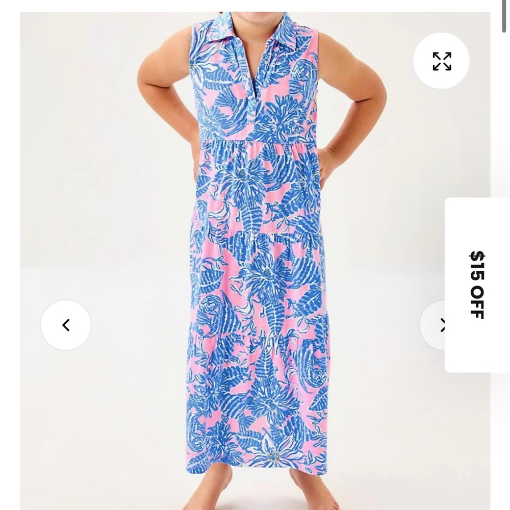 Lilly Pulitzer Pink and Blue Floral Kids Dress